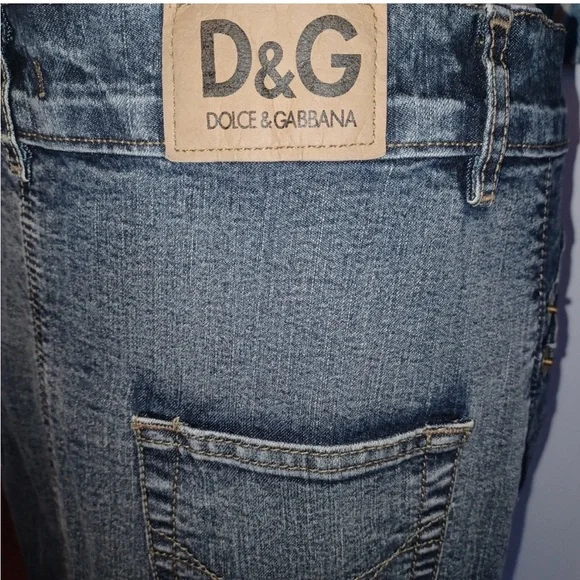 EU44 fits like a 12, Dolce & Gabbana Denim Maxi Skirt w/ Back Slit 100% Cotton - Picture 10 of 14